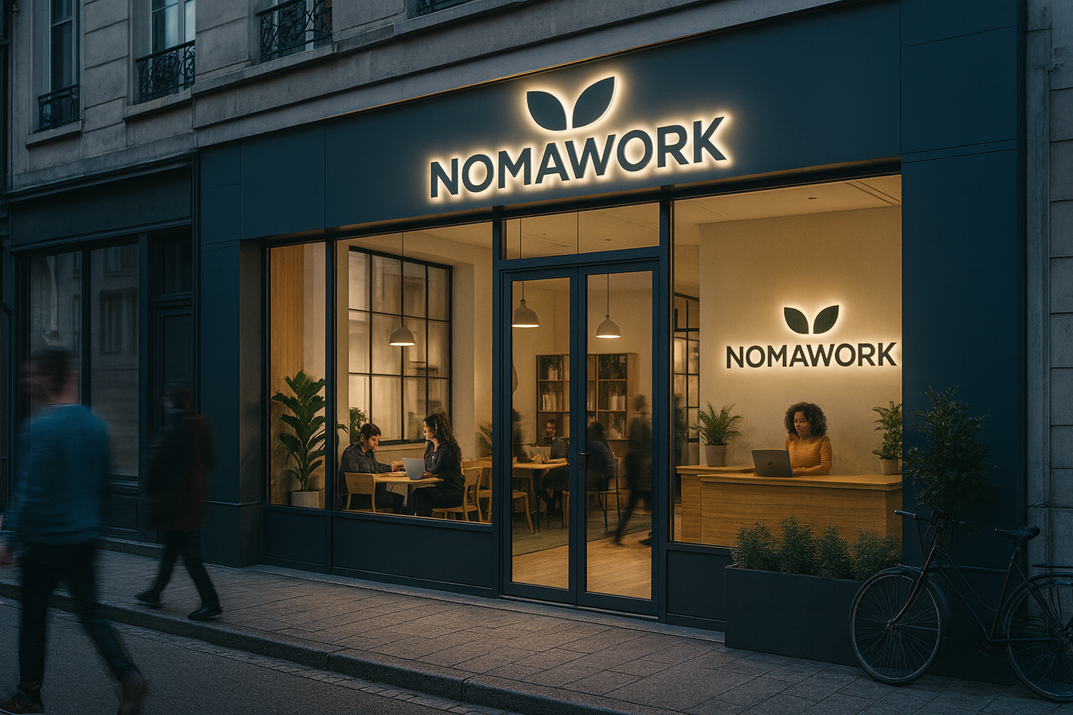 Nomawork, espace de coworking proche de la Gare du Nord à Paris, open space lumineux